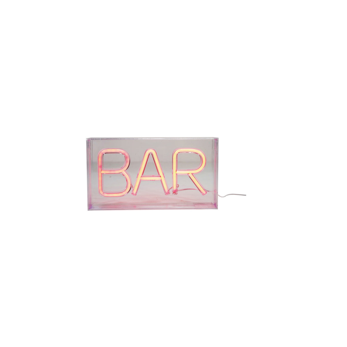 "BAR" LED Neon Light with USB Cord, Red