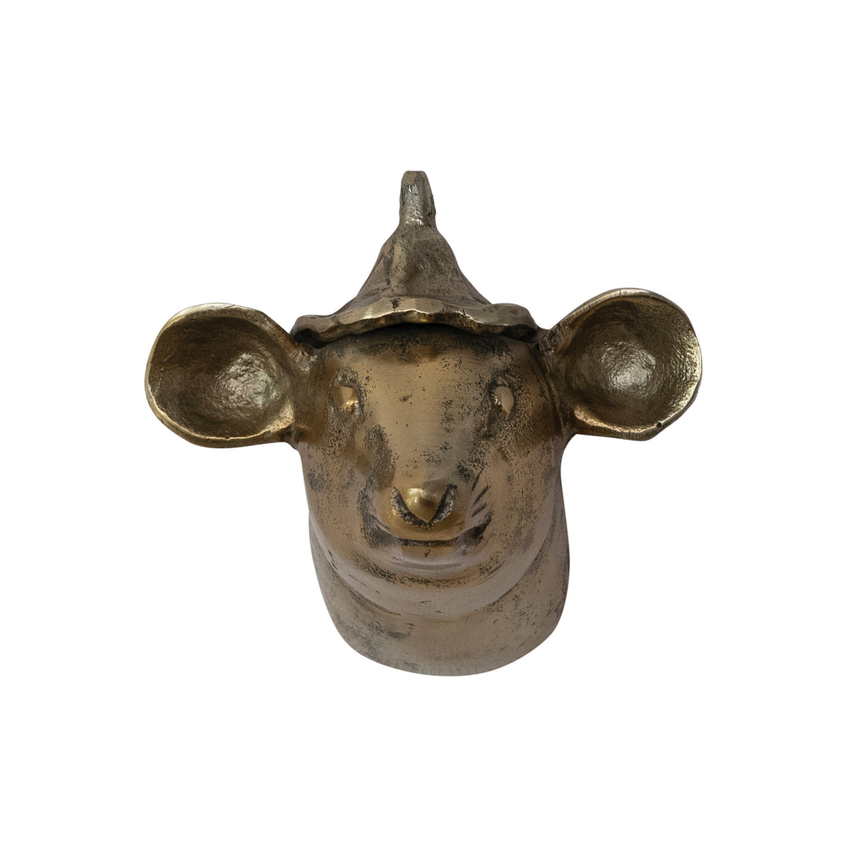 Mouse Head with Hat Wall Decor