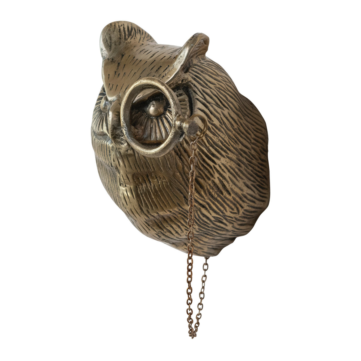 Owl Head with Monocle Wall Decor