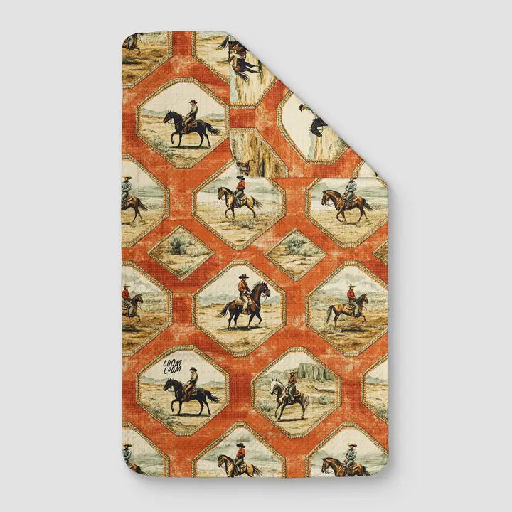 Cowboy Frames Tea Towel