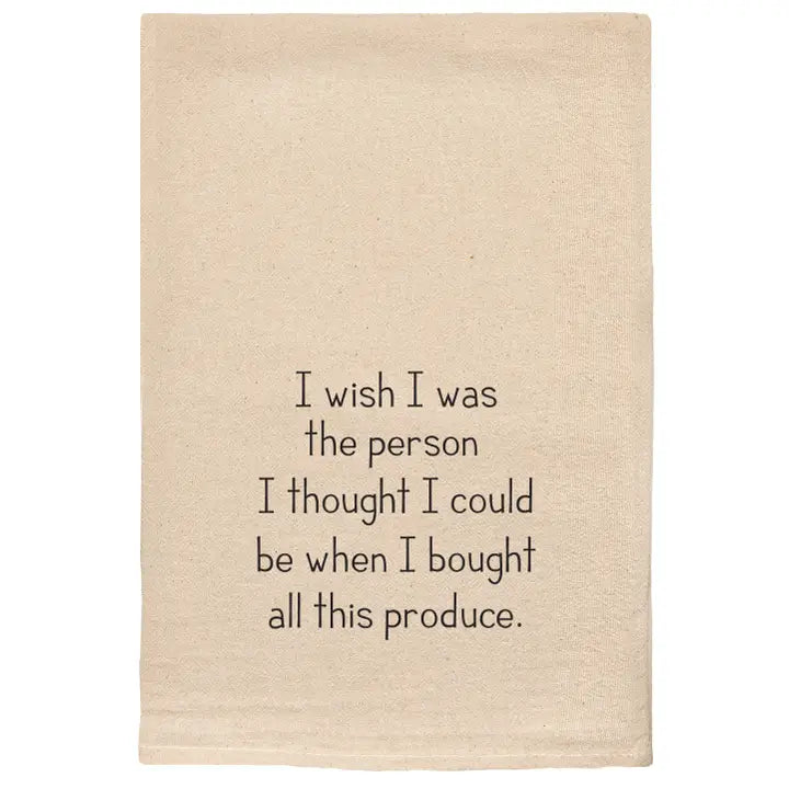 I Wish I Was the Person Tea Towel