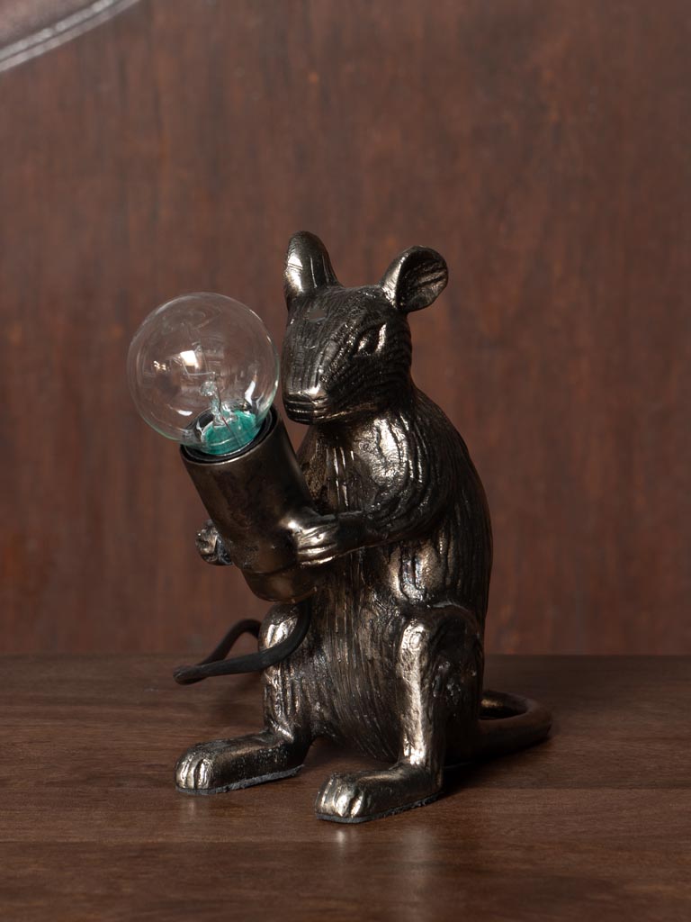 Silver Mouse Table Lamp
