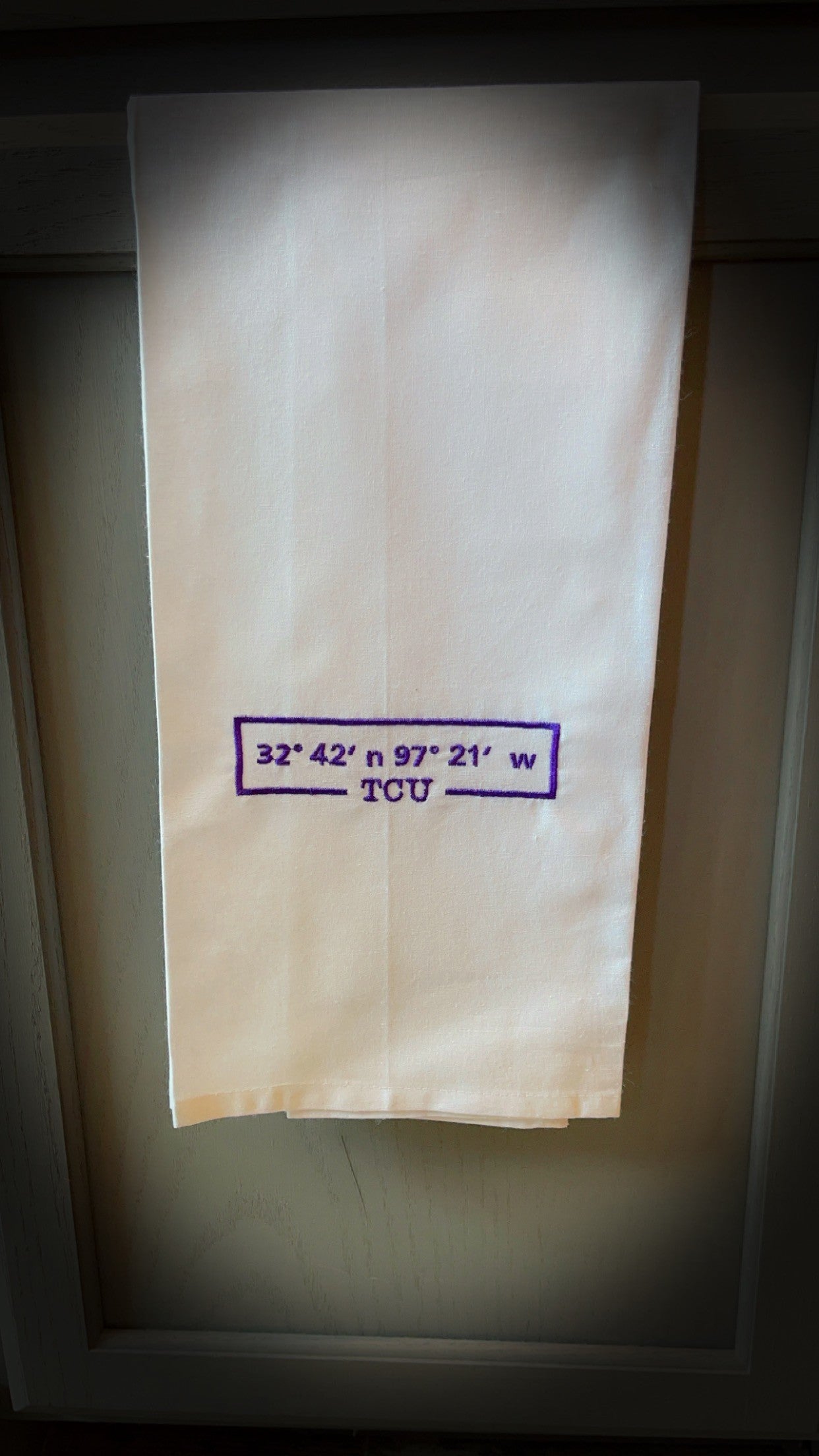 TCU Coordinates Tea Towel