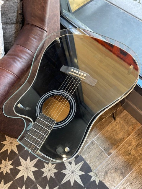 Black Acoustic Guitar Table