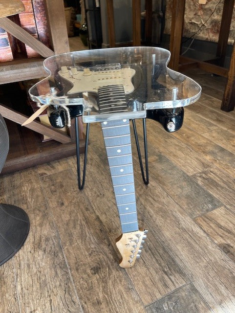 Electric Guitar Table w/ Acrylic Top