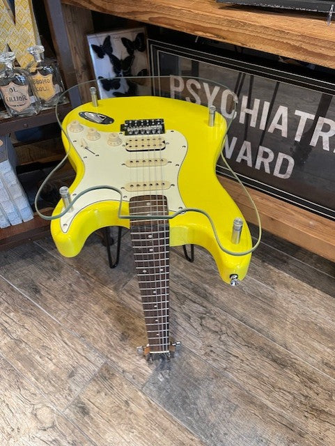 Yellow Electric Guitar Table