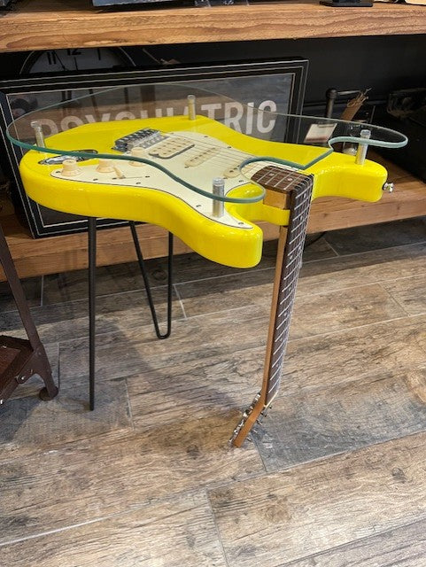 Yellow Electric Guitar Table